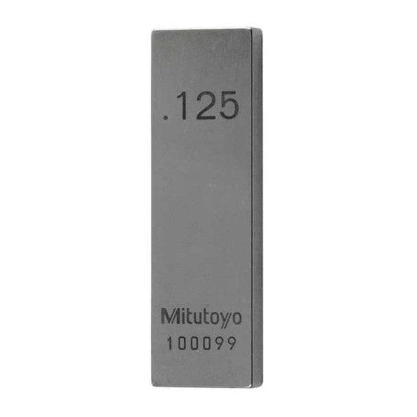 Mitutoyo Gage Block,1/8 in. L,Rectangular 611160-521