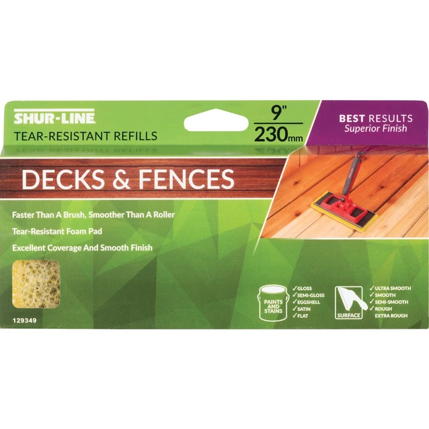 Shur-Line 9 In. Best Results Decks & Fences Stain Refill Pad 2006127