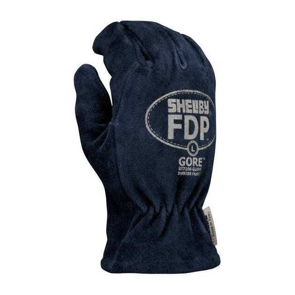 Shelby Firefighters Gloves,2XL,Blue,PR 5228