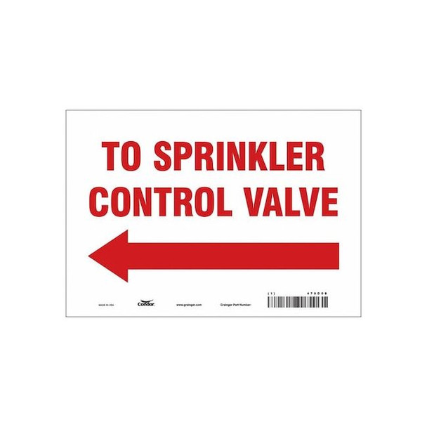 Condor Safety Sign,10" W,7" H,0.004" Thickness 470D08