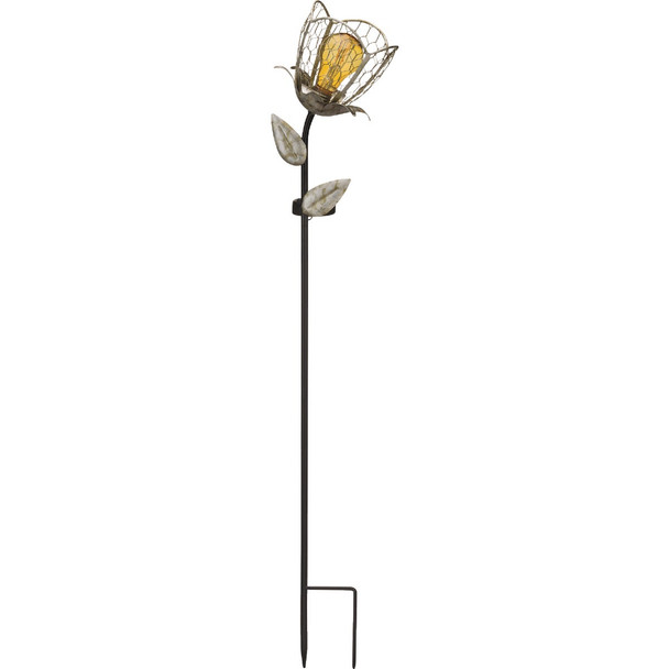 Regal Art & Gift Edison Solar Stake, Flower Up 13371