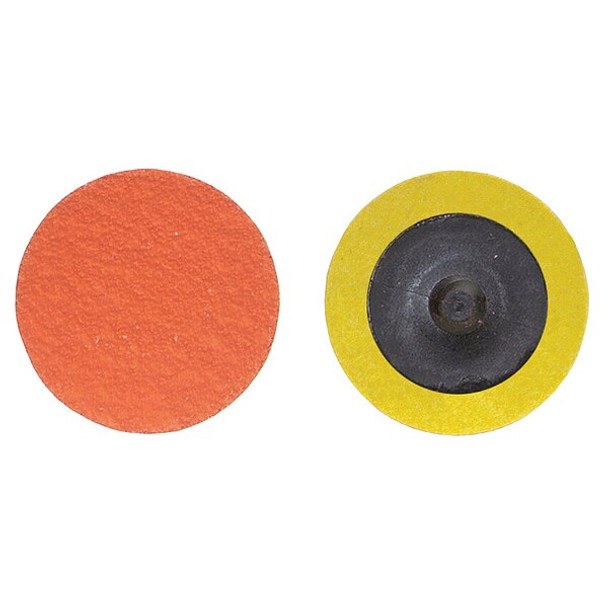 Norton Abrasives Quick-Change Disc,1 1/2 in Dia,TR,PK100 66261162314