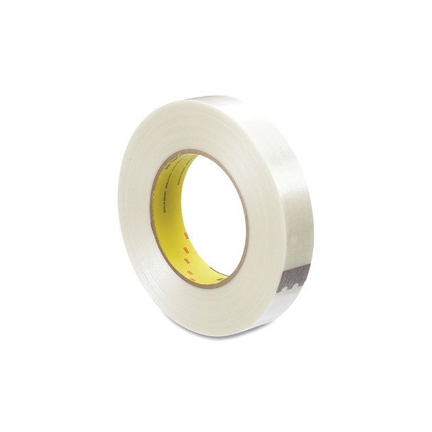Filament Tape, 898, 24 mm W x 55 m L, 6.6 mil Thick, Clear
