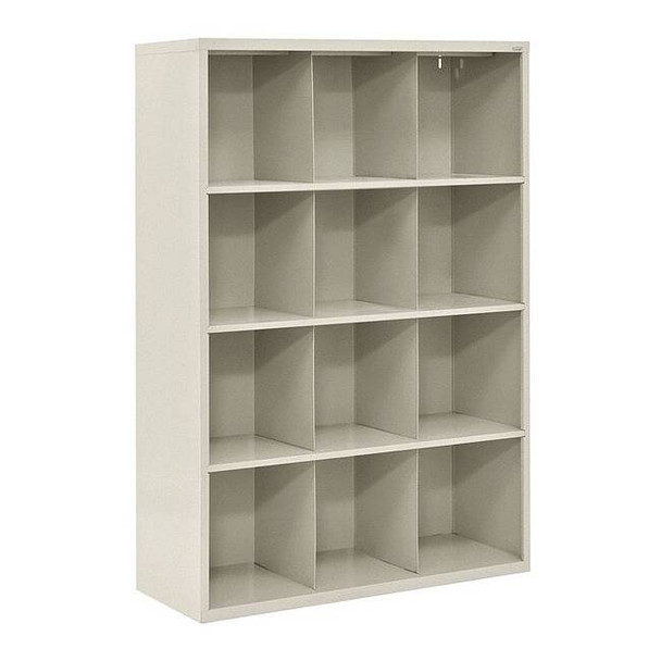 Sandusky Lee Welded Steel Cubby Storage Organizer, 46x18x66, Putty IC00461866-07
