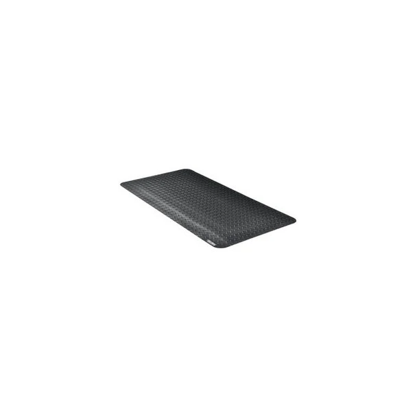 Global Industrial Diamond Plate Anti Fatigue Mat 15/16"" Thick 2'W x 4'L Black