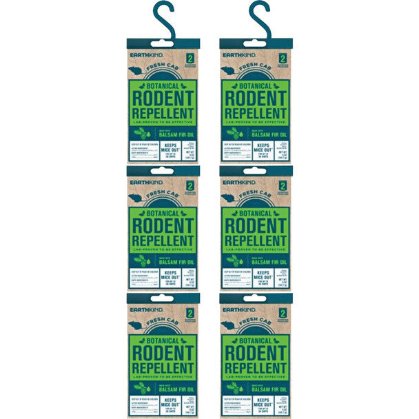 EarthKind Fresh Cab Rodent Repellent  2-Pack 5 Oz. 6-Count Clip Strip ROD2P6CS