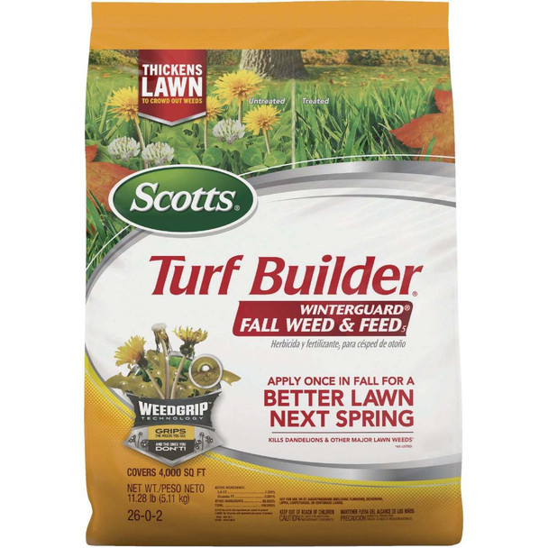Scotts Turf Builder WinterGuard 11.28 Lb. 4000 Sq. Ft. Coverage Fall Weed & Feed