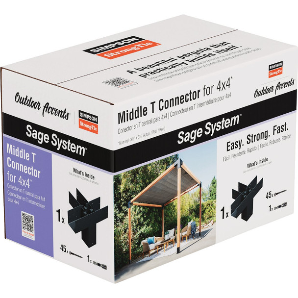 Outdoor Accents Sage Middle T Cnct 4x4 SAGE-T44-KT1