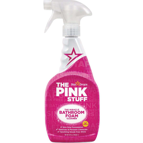 The Pink Stuff 25.4 Oz. Miracle Bathroom Foam Spray Cleaner 82383