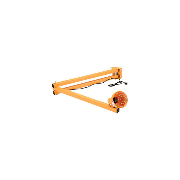 Global Industrial Double Arm Dock Light 60"" Reach Screw-In Med. Base Par38 Bulb