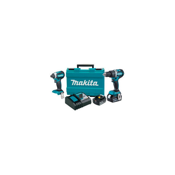 Makita XT269M 18V Brushless Cordless Hammer Drill & Impact Driver Combo Kit 4.0A