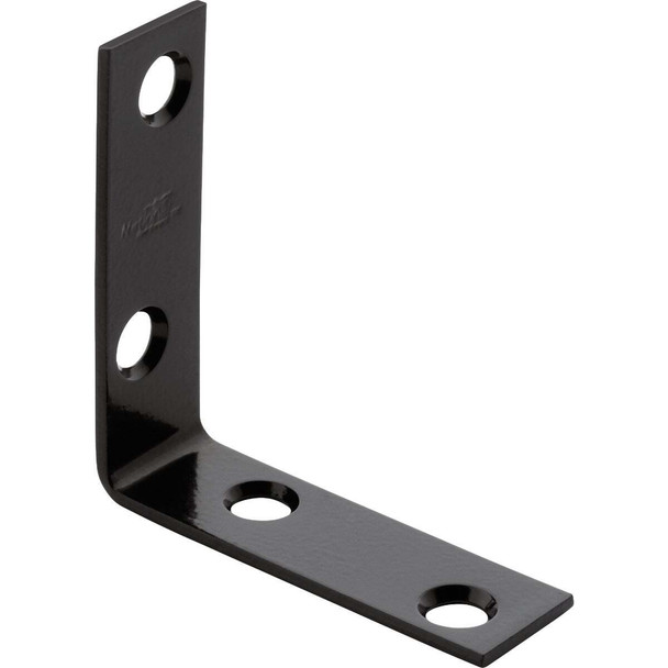 National Hardware 2 In. x 5/8 In. Black Corner Brace N275-703