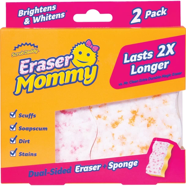 Scrub Daddy Eraser Mommy 10x with Scrubbing Germs (2-Pack) FG4109902006PD0EN01