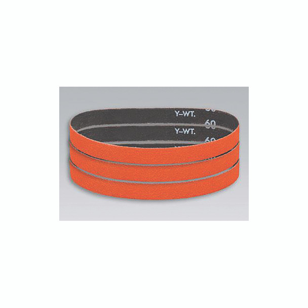 DynaCut™ Ceramic (CER) Narrow Abrasive Belt, 1/4 in W x 12 in L, 40 Grit