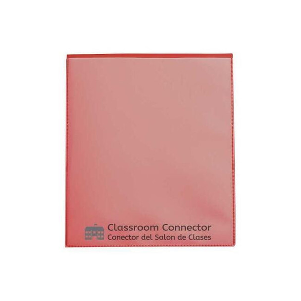 C-Line Products Classroom Connector Folders, Red, PK25 32004