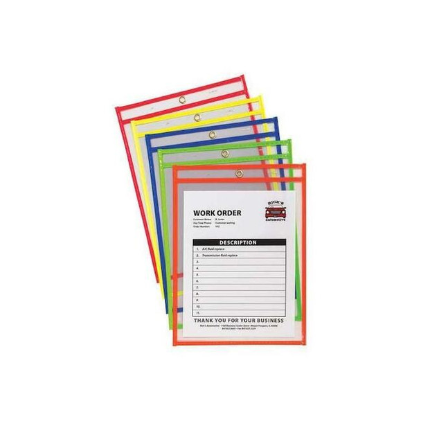 C-Line Products Shop Ticket Holder,Neon Color,9x12",PK10 43920