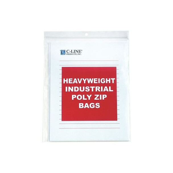 C-Line Products Poly Zip Bag 11" x 8.5", PK50 47911