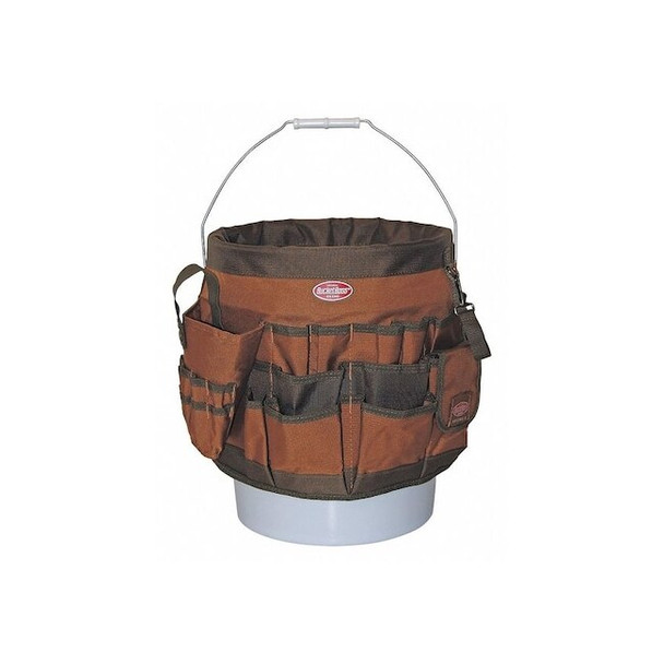 Tool Organizer,Bucket,58 Pocket, 600 Poly Ripstop Fabric, 58 Pockets