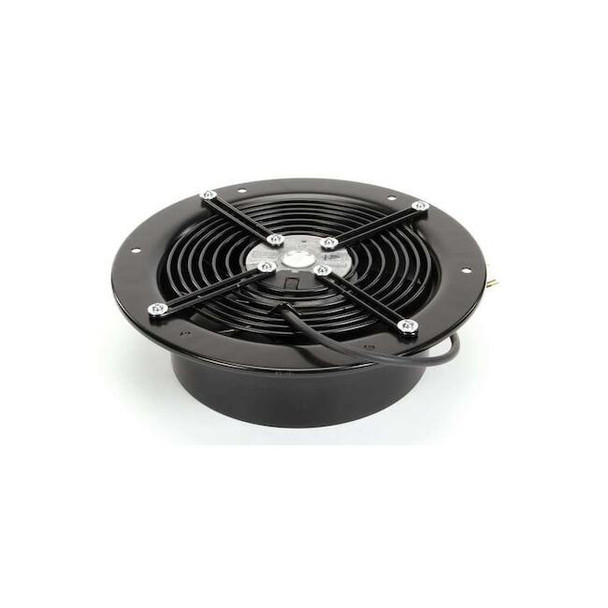 Axial Fan, Round, 115V AC, 1 Phase, Galvanized Steel, 280mm W.