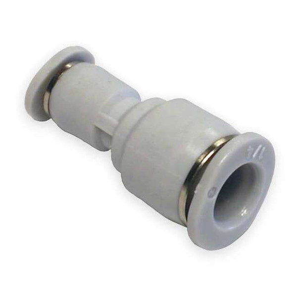 Reducing Straight Union, 1/4 in x 5/32 in Tube Size, Polybutylene, White, 10 PK