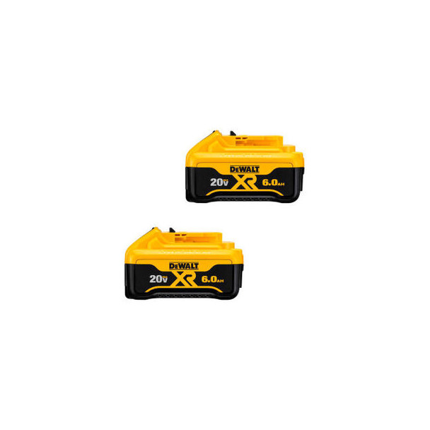 DeWalt DCB206-2YY 20V MAX 6.0Ah Li-Ion Battery (2-Pack)