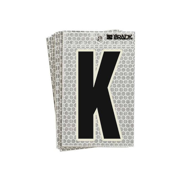 Brady LetterLabel,3-1/2inH,2-1/2inW,PK10 3010-K