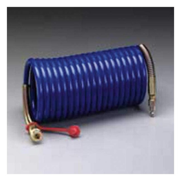 3m Coiled Airline Hose,50 ft Hose L,Blue W-2929-50
