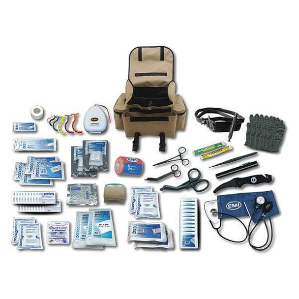 Emi Emrgncy Medical Kit,73 Components,Blk 9120 Emi Emrgncy Medical Kit,73 Components,Blk 9120