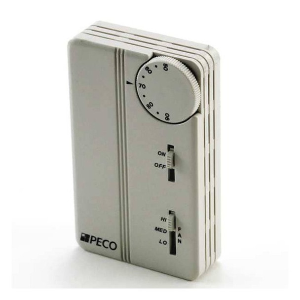 Peco Thermostat On/Off,24-277V,3 SPD,Vertical TA155-017
