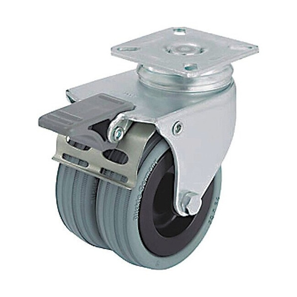 Manufacturer Varies Plate Caster,Swivel,Rubber,2 13/16"H LDA-VPA 50G-FI