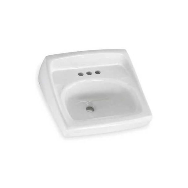 American Standard Bathroom Sink,20-1/2 In. W,12-1/8 In. H 0355012PL.020