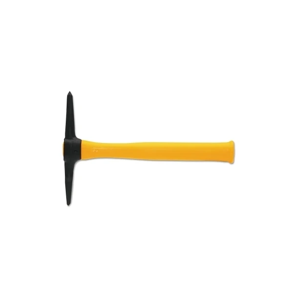 Plastic Handle Chipping Hammer, LPHHC, 11.75 in, 18 oz Head, Cross Chisel and Pick