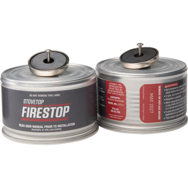 StoveTop FireStop Automatic Cooktop Rangehood Fire Suppressor 675-3D