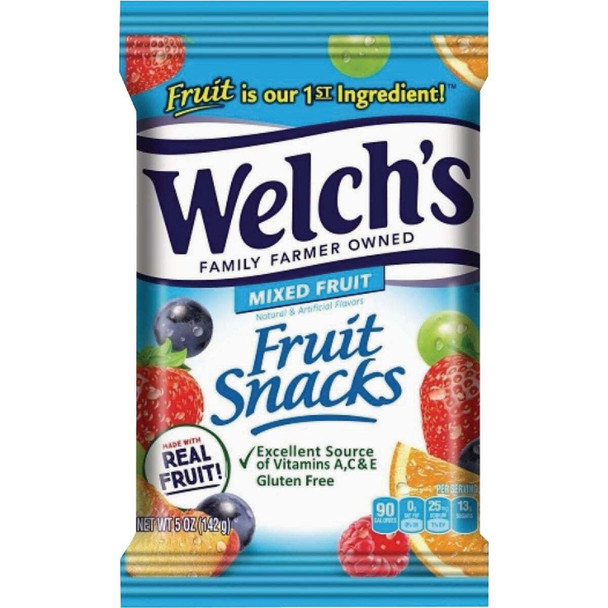 Welch's 5 Oz. Mixed Fruit Fruit Snacks 653513 Pack of 12