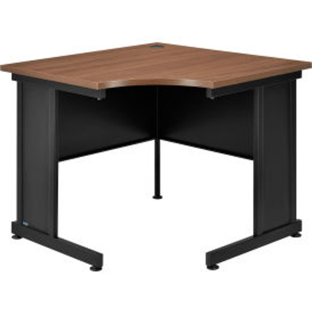Interion 36""W Corner Desk - Walnut Interion 36""W Corner Desk - Walnut