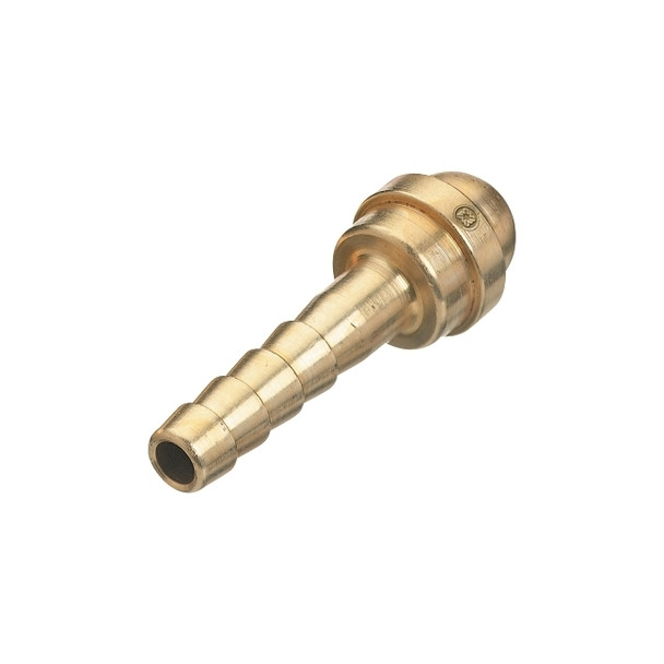 Barbed Hose Nipple, 200 PSIG, Brass, 3/16 in