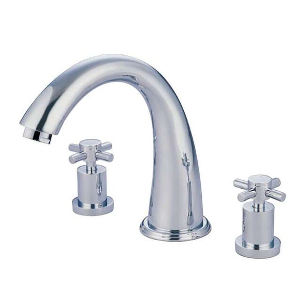 Kingston Brass Roman Tub Faucet, Polished Chrome, Deck Mount KS2361DX