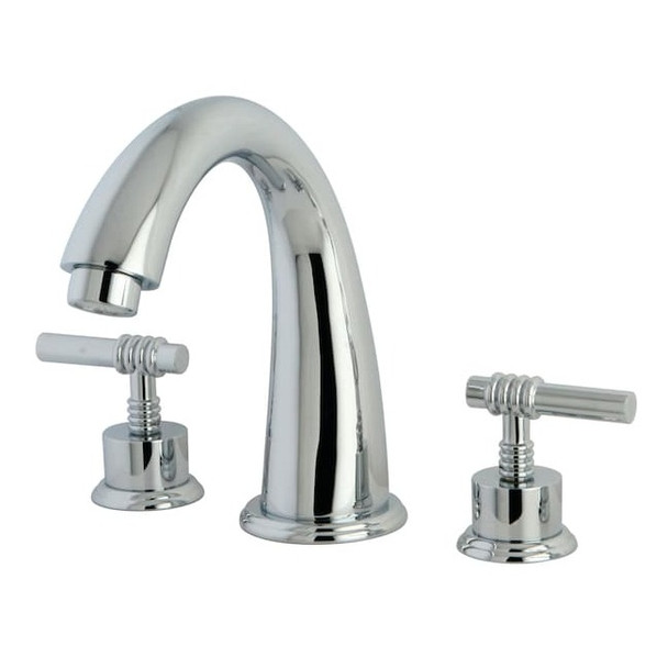 Kingston Brass Roman Tub Faucet, Polished Chrome, Deck Mount KS2361ML