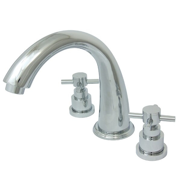 Kingston Brass Roman Tub Faucet, Polished Chrome, Deck Mount KS2361EX