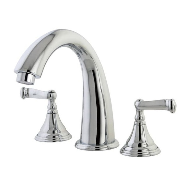 Kingston Brass Roman Tub Faucet, Polished Chrome, Deck Mount KS5361FL