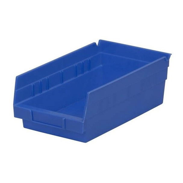 Akro-Mils® Shelf Bin, 11 5/8"L x 4"H x 6 5/8"W, Blue, 1/Each