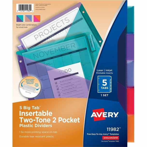 Avery&reg; Big Tab Tab Divider 11982