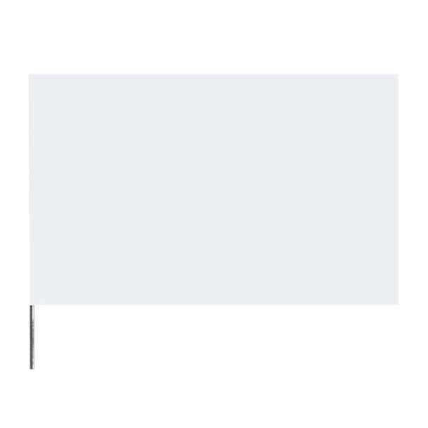 Presco Standard Marking Flags, 21", White, 100/Case