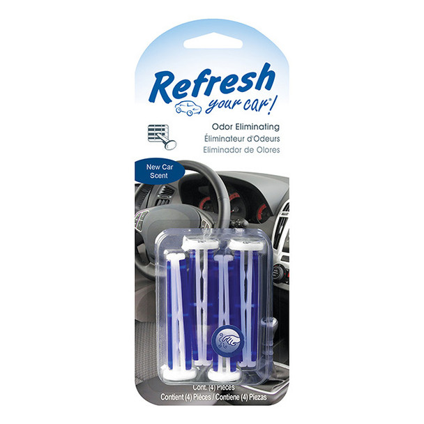 Energizer® Refresh Your Car® Vent Sticks, New Car, 4/Pkg
