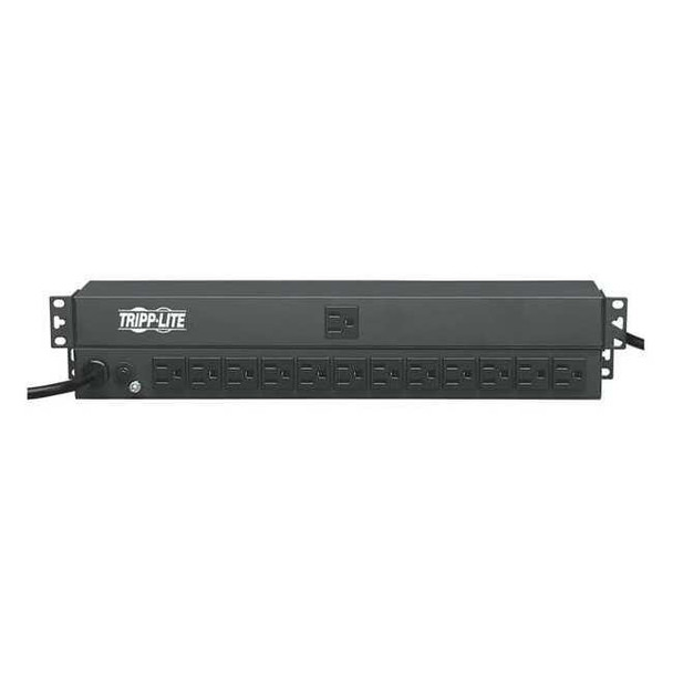 Tripp Lite PDU, Rack Mounted, 5-15R, 5-15P, 15 ft., Black PDU1215