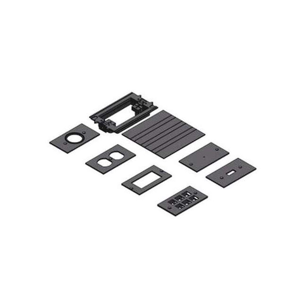 Carlon Floor Box Adapter Kit, 1 Gang, PVC, Rectangular Box Type E976AK2