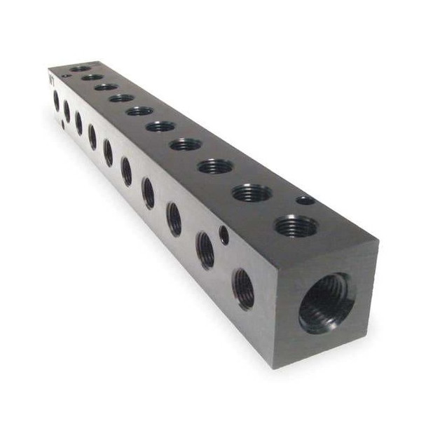 Pneumadyne Pipe Manifold Fitting, Aluminum, 1/2 in M30-375-10-90