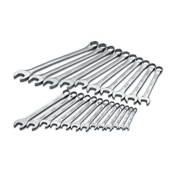 Sk Professional Tools Combo Wrench Set,Chrome,8-32mm,23 Pc 86225