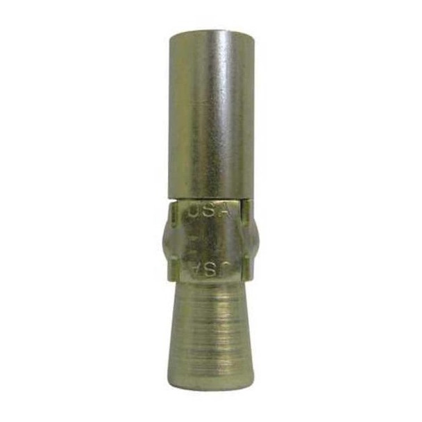 Rod Hanger Wedge Anchor, 1/2" Dia., 2-3/8" L, Steel Plain, 4 PK