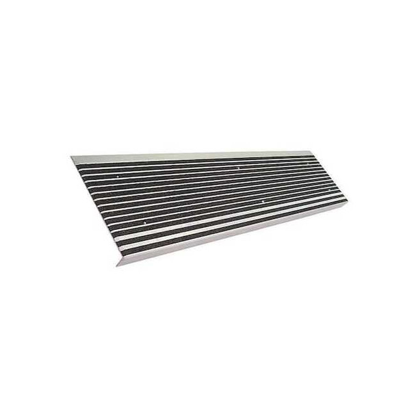 Stair Tread Cover Extruded Aluminum Black, 42 in W x 9/32" Thick